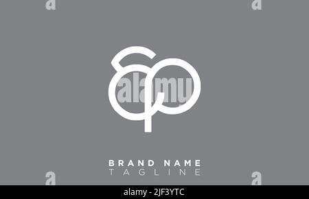 EP Alphabet letters Initials Monogram logo Stock Vector