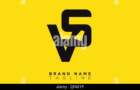 VS Alphabet letters Initials Monogram logo Stock Vector