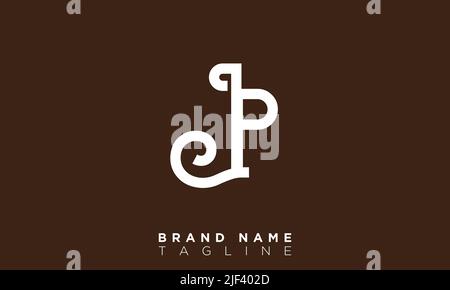 JP Alphabet letters Initials Monogram logo Stock Vector