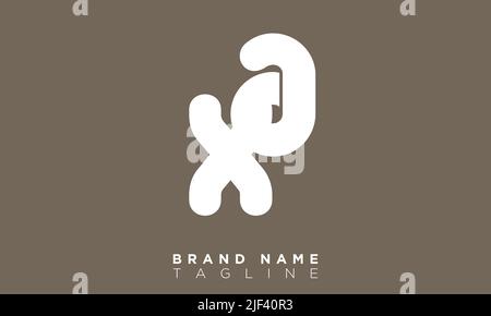 XA Alphabet letters Initials Monogram logo Stock Vector