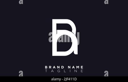 BA Alphabet letters Initials Monogram logo Stock Vector