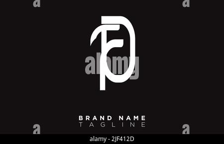 FA Alphabet letters Initials Monogram logo Stock Vector