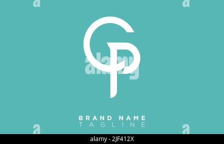 CP Alphabet letters Initials Monogram logo Stock Vector