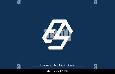 Alphabet letters Initials Monogram logo ES , SE Stock Vector