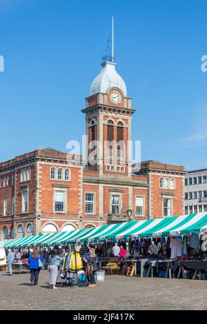 Chesterfield Market, Market Hall New Square, Chesterfield, Derbyshire, England, United Kingdom Stock Photo