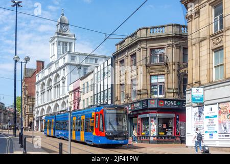 Sheffield City Centre Supertram, England UK, Metro Urban Transport ...