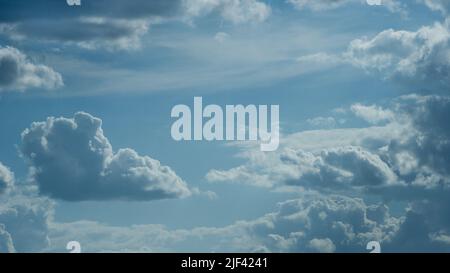 Blue skies and clouds Stock Photo