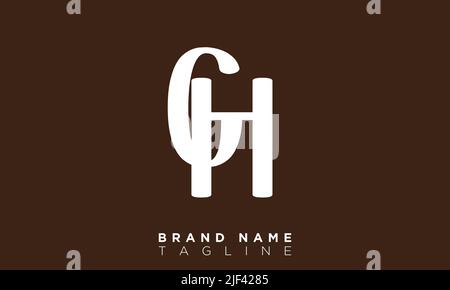 CH Alphabet letters Initials Monogram logo Stock Vector