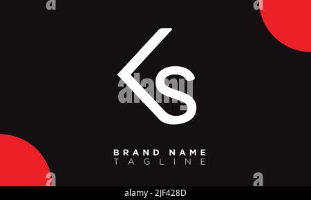 KS Alphabet letters Initials Monogram logo Stock Vector