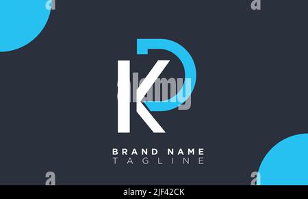 KD Alphabet letters Initials Monogram logo Stock Vector