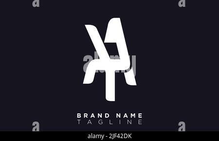 YA Alphabet letters Initials Monogram logo Stock Vector