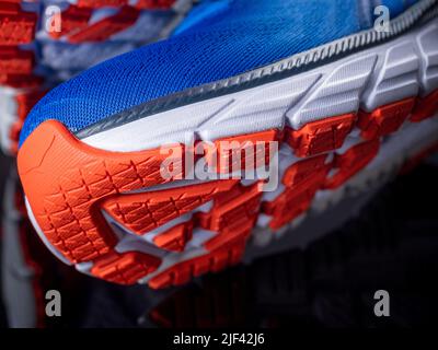close up of running trainer Stock Photo