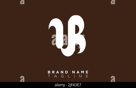 UB Alphabet letters Initials Monogram logo Stock Vector