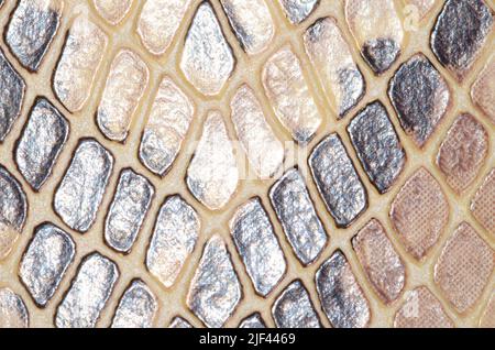 Artificial Reptil Snake Skin Seamless Pattern Texture Stock Photo