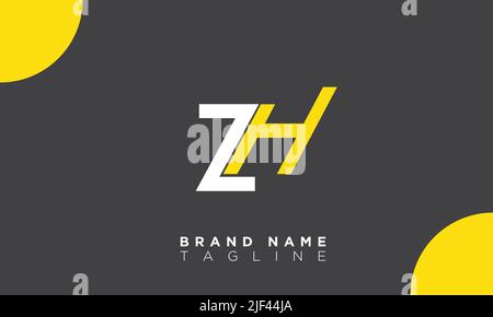 ZH Alphabet letters Initials Monogram logo HZ, Z and H Stock Vector
