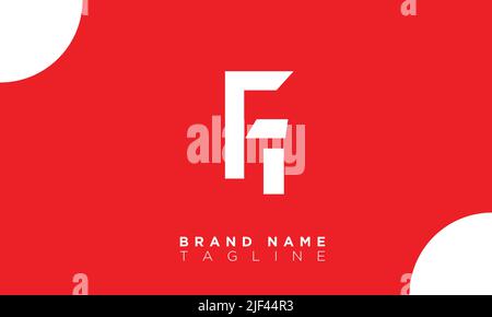 FI Alphabet letters Initials Monogram logo Stock Vector