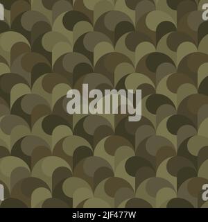 Abstract seamless pattern olive colored background vector illustration Stock Vector