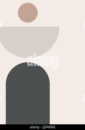 Fashionable minimalistic design. Template for logo design, flyer, presentation, gift card, Wall placement, landing page, book cover, banner, social me Stock Vector