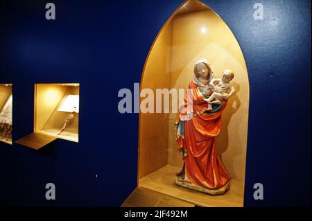 Brno, Czech Republic - April 30, 2022: The Sternberg Madonna is one of the most important Bohemian Madonnas in the Beautiful Style and is a Czech nati Stock Photo
