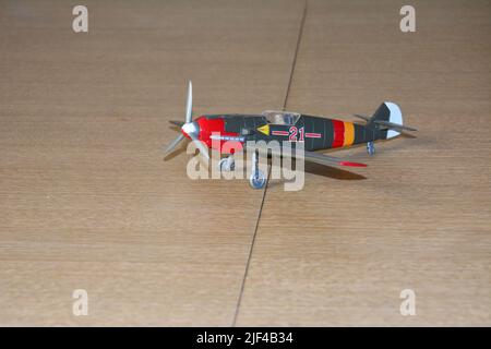 Plastic model kit, Table Mounted Airplane Plastic Model Kit for Static Display, Brazil, South America Stock Photo