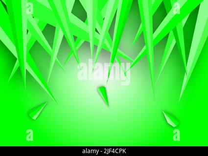 Abstract background green crystal triangle polygonal texture poster backdrop pattern template frame vector illustration Stock Vector