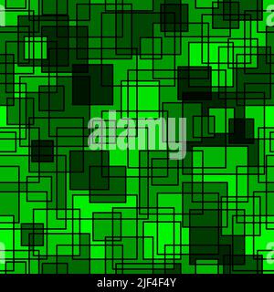 Quad seamless pattern. Repeated overlap hexagon motif texture print Stock Vector