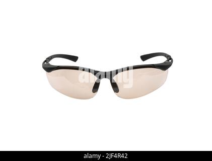 Safety glasses for shooting and work isolated on white background Stock Photo