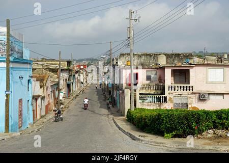 Matanzas, Cuba, circa may 2022: run down houses in the streets of Matanzas Stock Photo