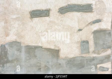 Plaster on the gray wall texture background. Stock Photo