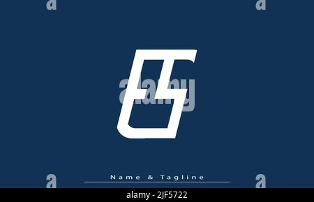 Alphabet letters Initials Monogram logo ES , SE Stock Vector