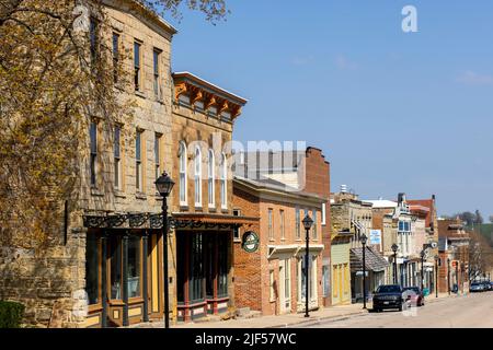 Mineral Point, Wisconsin Mineral Point is a city in Iowa County, Wisconsin, United States. Wisconsin's third oldest city. Main Street Stock Photo