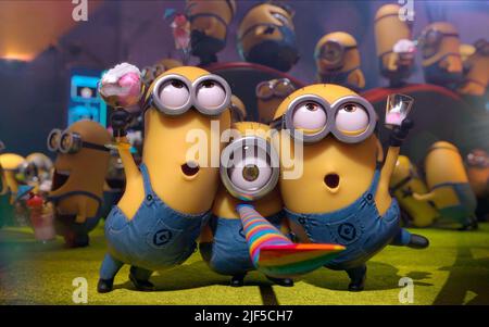 KEVIN,STUART,BOB, MINIONS, 2015 Stock Photo