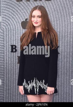 Karsen Liotta walking on the red carpet at Apple TV's "Black Bird" red