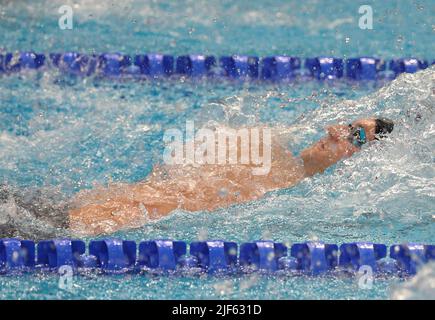 Ryan Murphy of USA Finale 100 M Backstroke Men  during the 19th FINA World Championships Budapest 2022, Swimming event on June 20 2022 in Budapest, Hungary - Photo Laurent Lairys / DPPI Stock Photo