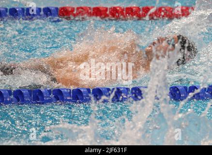 Ryan Murphy of USA Finale 100 M Backstroke Men  during the 19th FINA World Championships Budapest 2022, Swimming event on June 20 2022 in Budapest, Hungary - Photo Laurent Lairys / DPPI Stock Photo