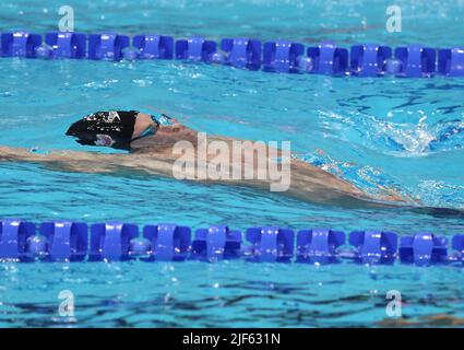 Ryan Murphy of USA Finale 100 M Backstroke Men  during the 19th FINA World Championships Budapest 2022, Swimming event on June 20 2022 in Budapest, Hungary - Photo Laurent Lairys / DPPI Stock Photo