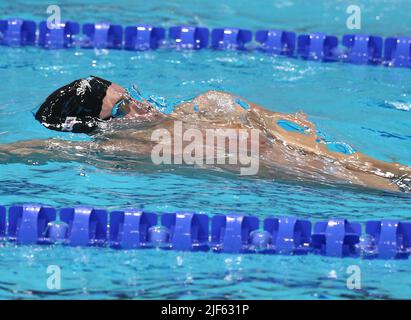 Ryan Murphy of USA Finale 100 M Backstroke Men  during the 19th FINA World Championships Budapest 2022, Swimming event on June 20 2022 in Budapest, Hungary - Photo Laurent Lairys / DPPI Stock Photo