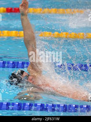 Ryan Murphy of USA Finale 100 M Backstroke Men  during the 19th FINA World Championships Budapest 2022, Swimming event on June 20 2022 in Budapest, Hungary - Photo Laurent Lairys / DPPI Stock Photo