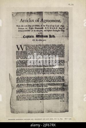 'Captain Kidd in New York Harbor' is an artwork depicting the infamous ...