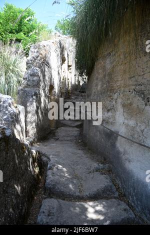 Zungri Vibo Valentia - Village rupestrian Stock Photo