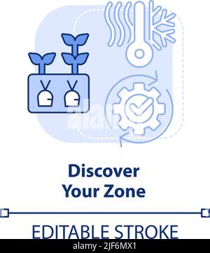 Discover your zone concept icon Stock Vector Image & Art - Alamy