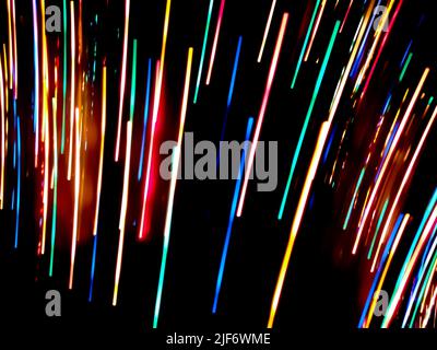 Trend creative defocused light leaks effects. Optical lens rainbow flare effect. Stock Photo