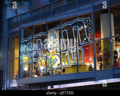 M&M's World located in New York City. Stock Photo