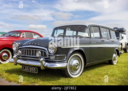 1960 Humber Super Snipe Estate ‘LAS 855’ on display at the June Scramble held at the Bicester Heritage Centre on the 19th June 2022 Stock Photo