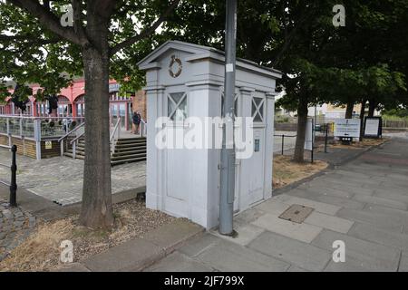 Police Box, Newhaven, Edinburgh, Scotland. UK Stock Photo