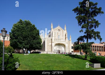 Saint Jerome the Royal (San Jerónimo el Real).An early 16th-century Roman Catholic church in Madrid Spain Stock Photo