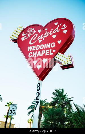 Wedding Chapel in Las Vegas, Nevada Stock Photo