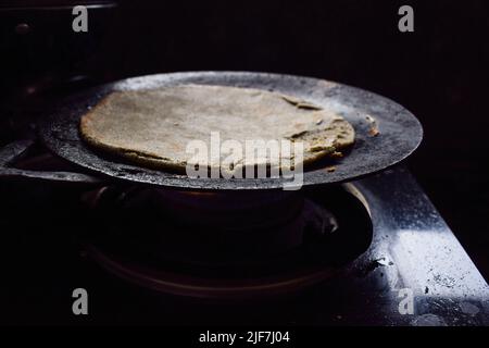 Premium Vector  Chapathi roti in tawa