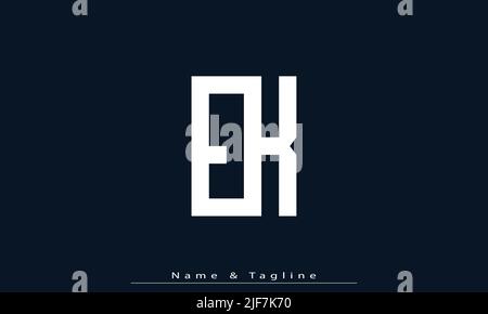 Alphabet letters Initials Monogram logo EK , KE Stock Vector