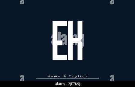 Alphabet letters Initials Monogram logo EK , KE Stock Vector